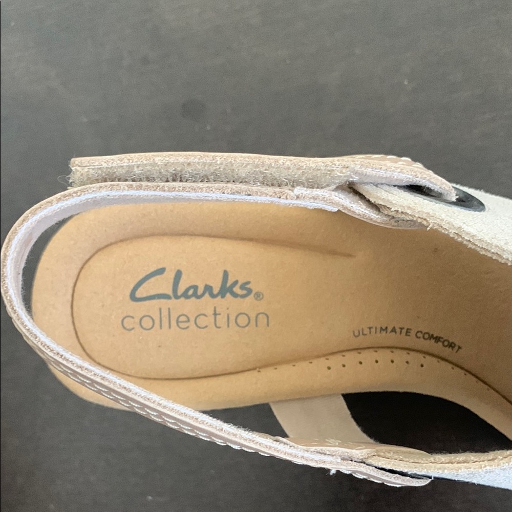 Elegant Women's Cream Wedge Sandals - Picture 5 of 10